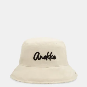 Gorro pescador reversible blanco marfil