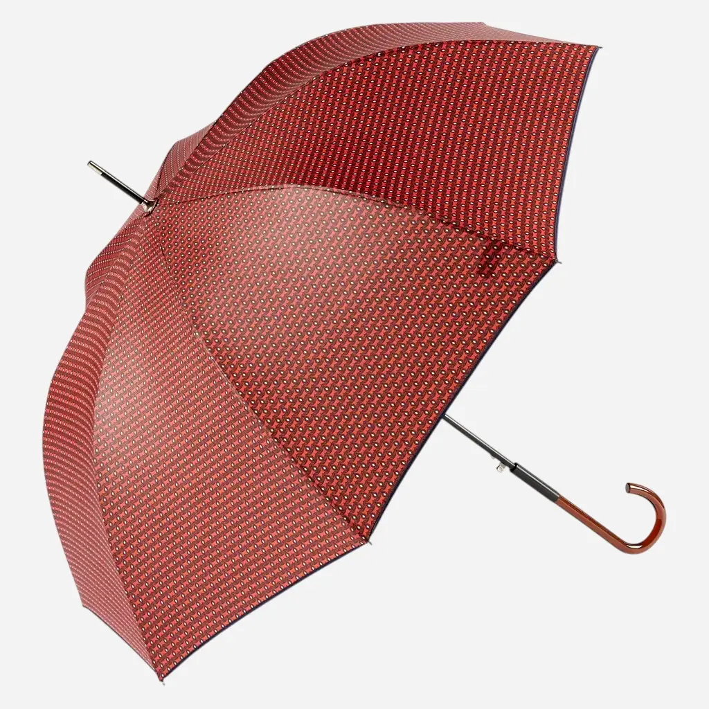 Paraguas largo automático geométrico