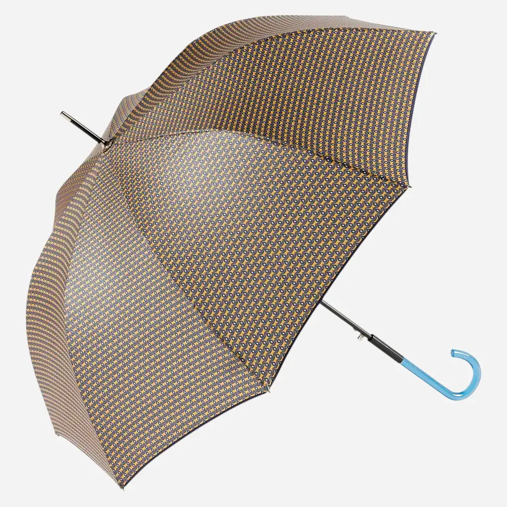 Paraguas largo automático geométrico