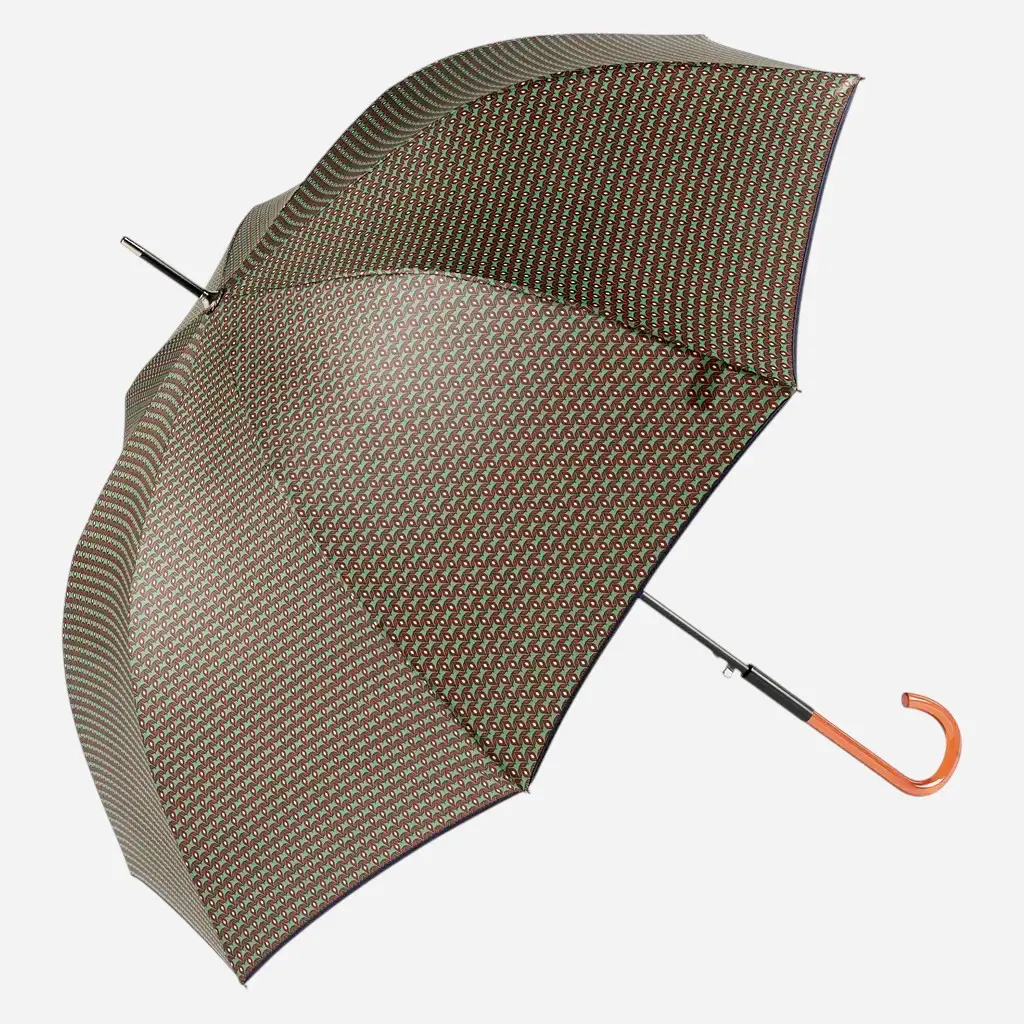 Paraguas largo automático geométrico