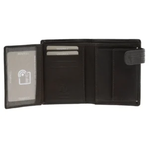 1650-2_4 Cartera con monedero en piel para hombre. RFID