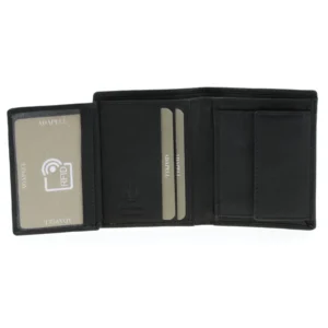 Billetero con monedero en piel para hombre. RFID