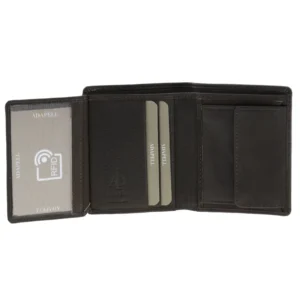 Billetero con monedero en piel para hombre. RFID