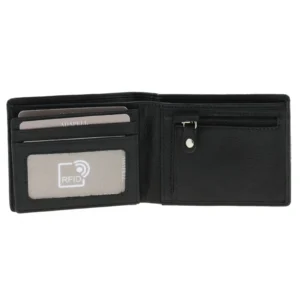 Billetero con monedero en piel para hombre. RFID