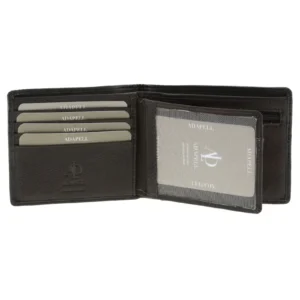 Billetero con monedero en piel para hombre. RFID