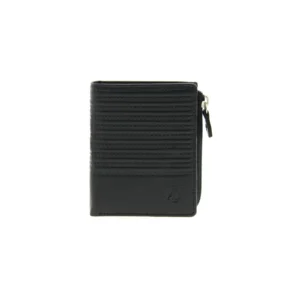 Billetero monedero cremallera en piel para hombre. RFID