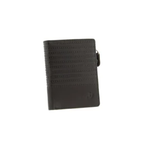 Billetero monedero cremallera en piel para hombre. RFID