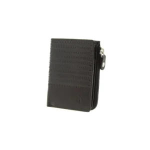Billetero monedero cremallera en piel para hombre. RFID