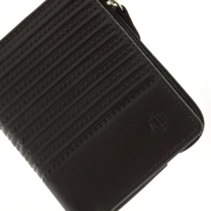 Billetero monedero cremallera en piel para hombre. RFID