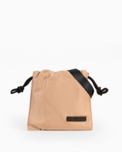 Bolso bombonera mediano nylon Pepe Moll taupe