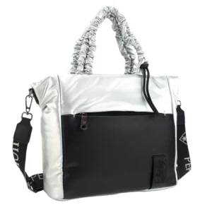 Shopper Mujer Pepe Moll Space Silver/Negro