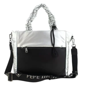 Shopper Mujer Pepe Moll Space Silver/Negro