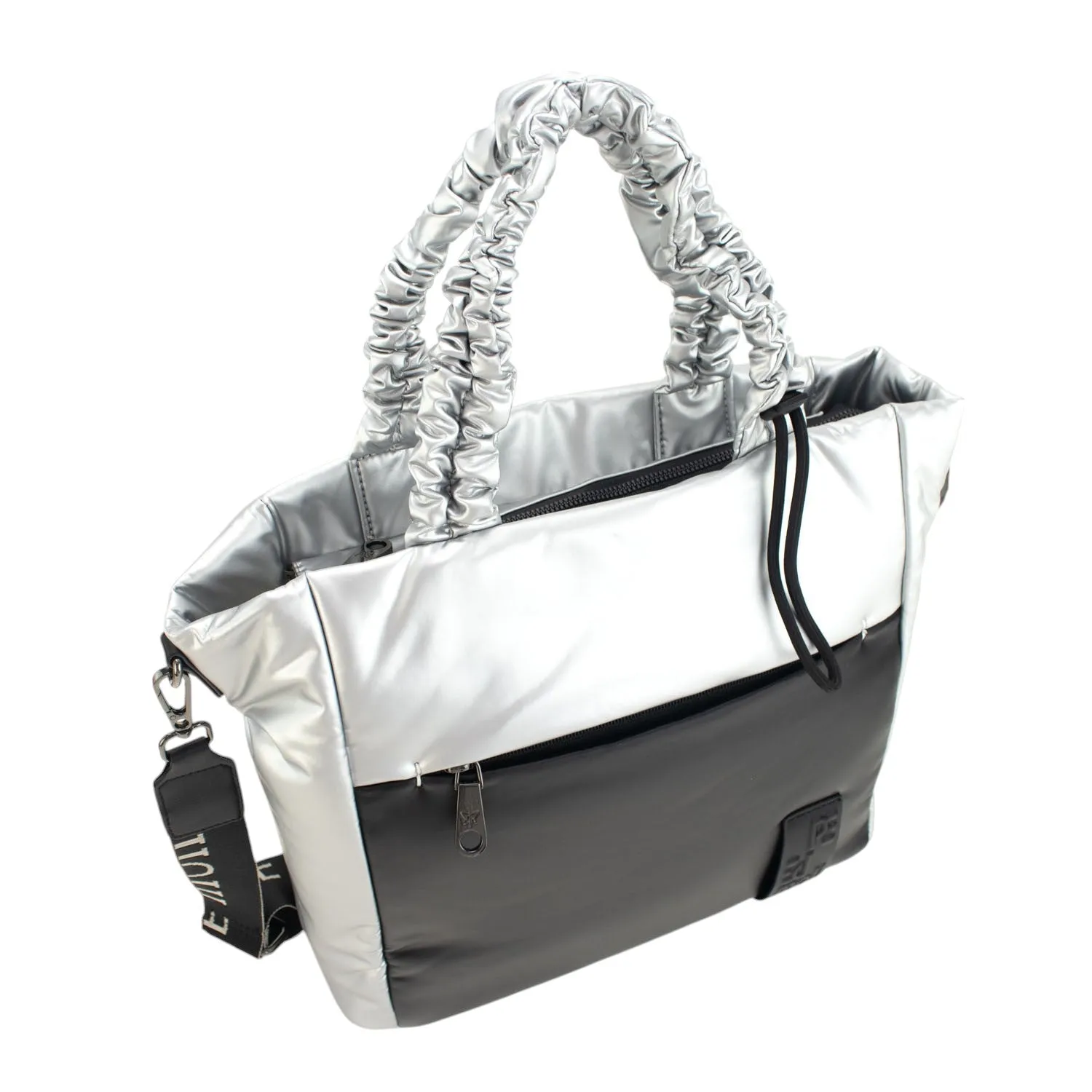 242120SN-silver-negro5 Shopper Mujer Pepe Moll Space Silver/Negro
