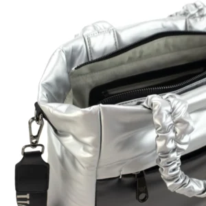 Shopper Mujer Pepe Moll Space Silver/Negro