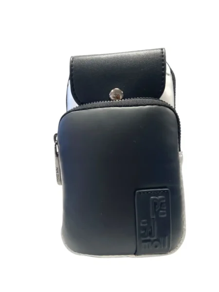 Mini bandolera portamovil space Silver Negro Pepe Moll