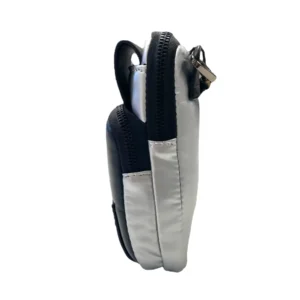 Mini bandolera portamovil space Silver Negro Pepe Moll