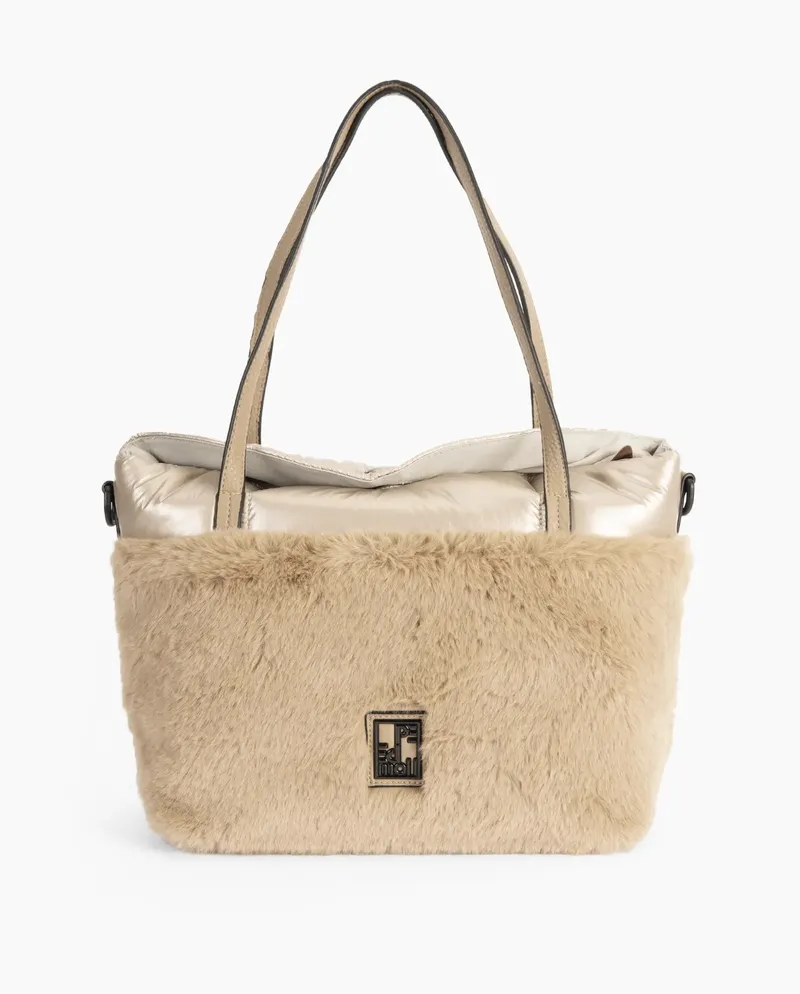 Bolso de hombro 242202 Tecno Beige