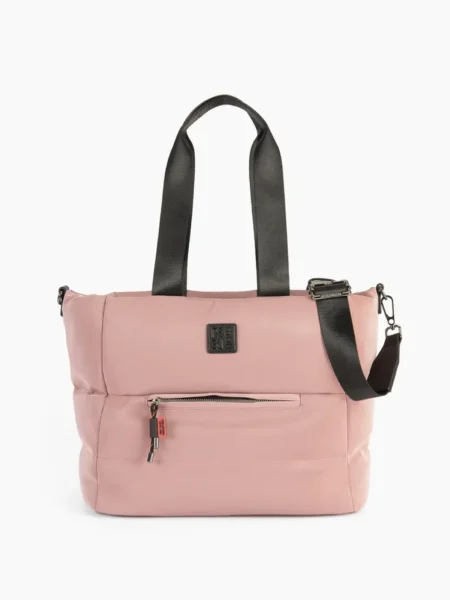Bolso de hombro 242264 Osaka Nude/Negro