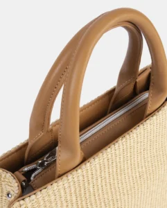 Bolso de rafia cuadrado Pepe Moll