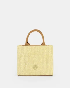 Bolso de rafia cuadrado Pepe Moll