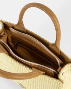 Bolso de rafia cuadrado Pepe Moll