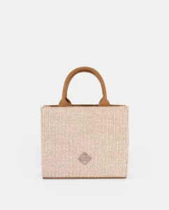 Bolso de rafia cuadrado Pepe Moll