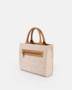 Bolso de rafia cuadrado Pepe Moll