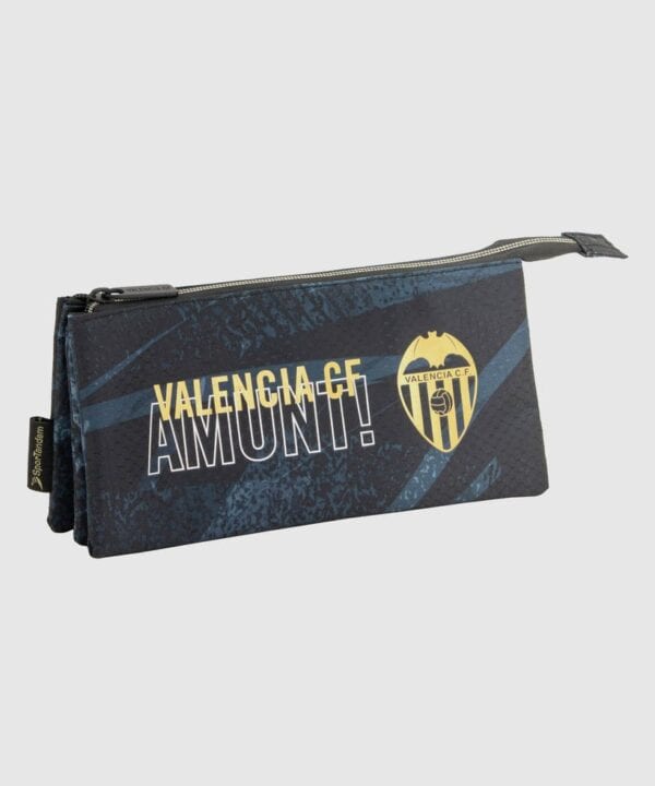 Portatodo 3 compartimentos Valencia C.F. 2025 frontal