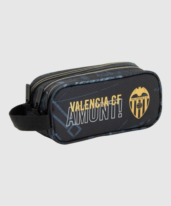 Portatodo triple 3 compartimentos Valencia C.F. 2025 frontal