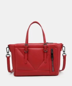 Bolso de mano rojo con bandolera Jessica