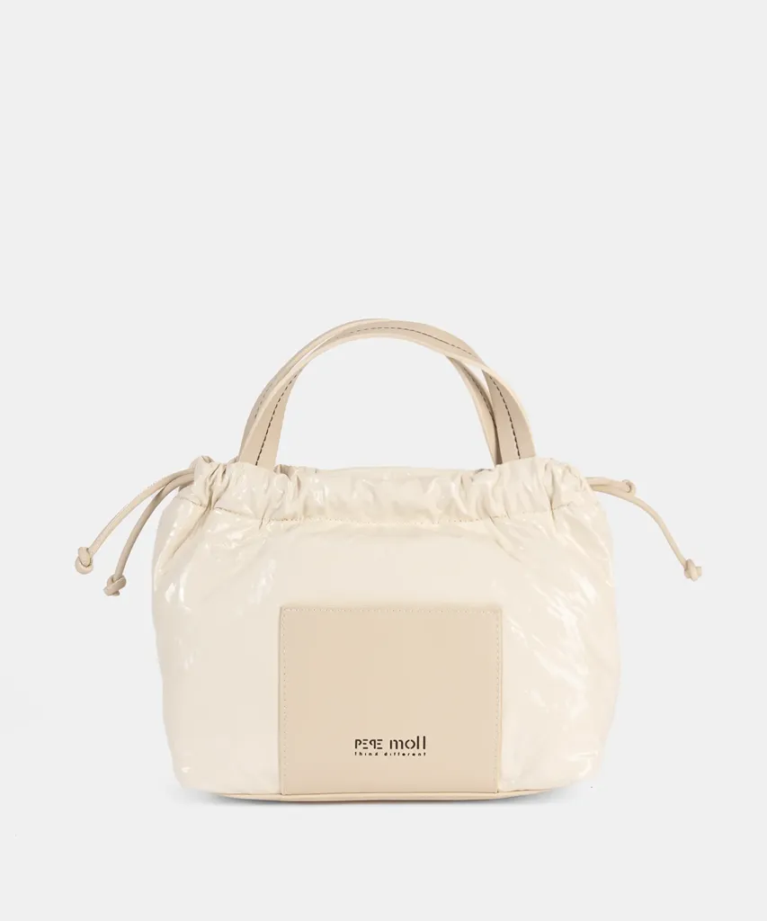Bolso de mano marfil Pepe Moll Estelle