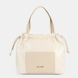 Bolso de hombro marfil Pepe Moll Estelle