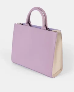 261352-mauve-perfil Bolso de mano transparente con bandolera Britney