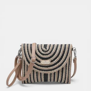 Bolso clutch rafia bandolera Thais