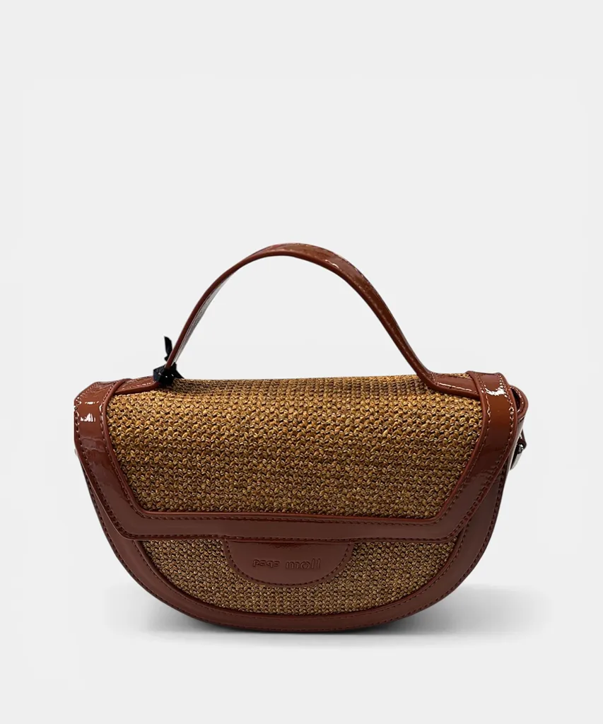 261430-tan-front2 Bolso semicircular de mano con bandolera Thalia
