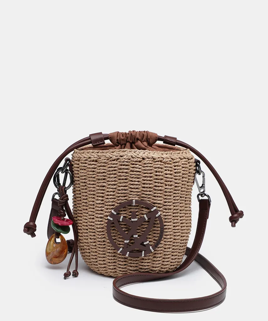 261470-brown-front Bolso cubo de rafia marrón Pepe Moll Alaska