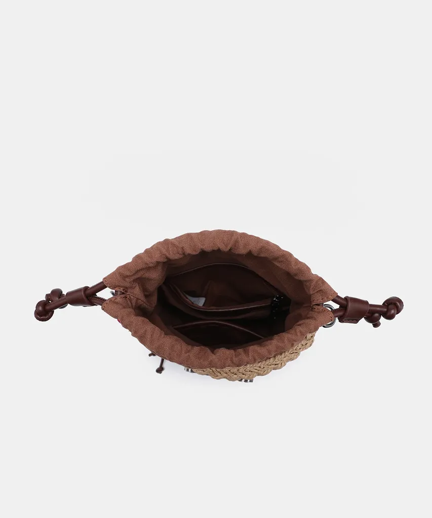 261470-brown-inside Bolso cubo de rafia marrón Pepe Moll Alaska