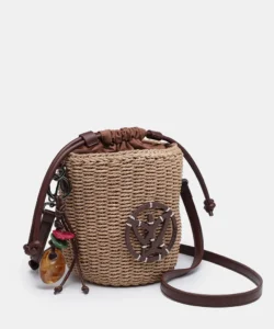 261470-brown-side Bolso cubo de rafia marrón Pepe Moll Alaska