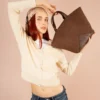 Bolso shopper marrón Pepe Moll Ofelia - Thumbnail Image 2