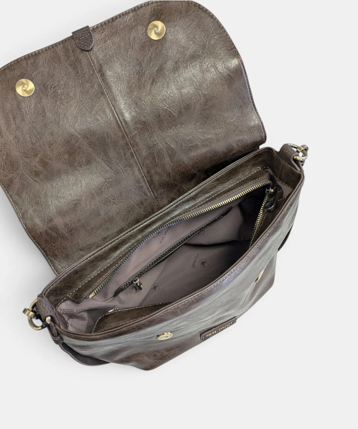 Bolso bandolera con solapa Pepe Moll Elie 262300 - Imagen 4