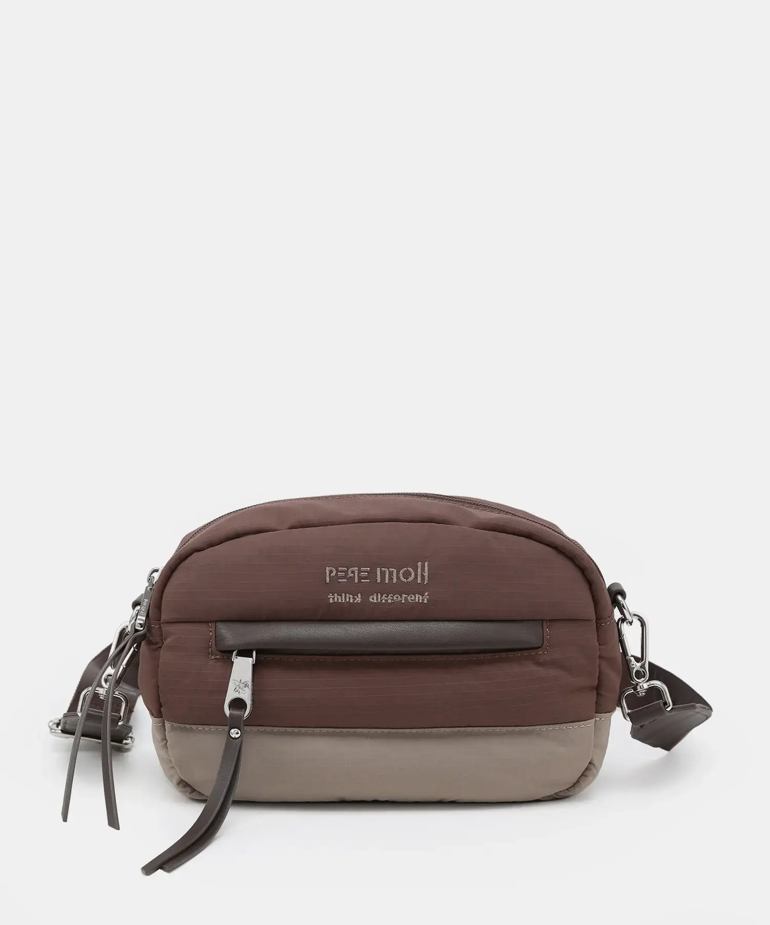 Bolso bandolera pequeño Pepe Moll Gaia marrón - Imagen 1