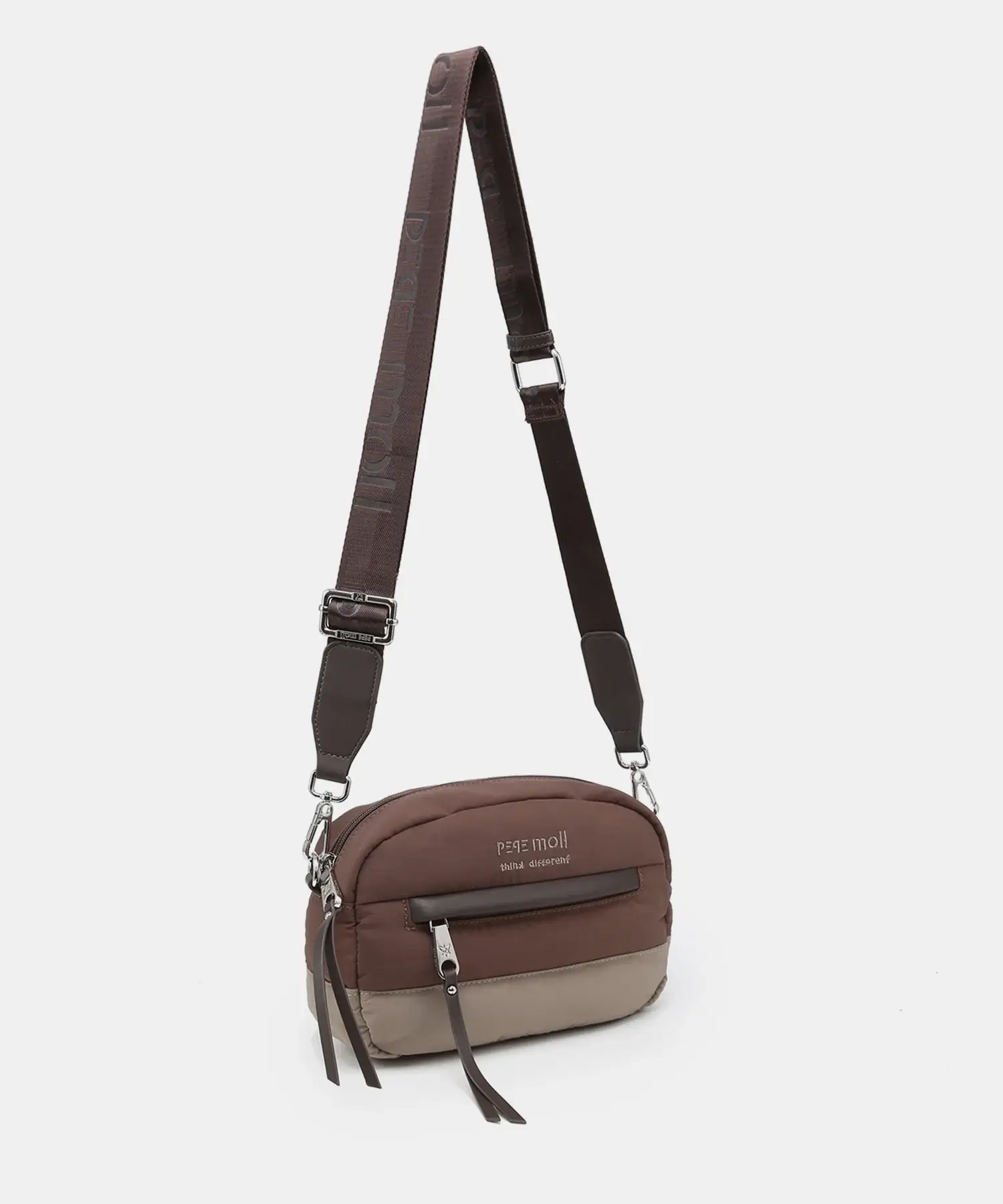 Bolso bandolera pequeño Pepe Moll Gaia marrón - Imagen 5