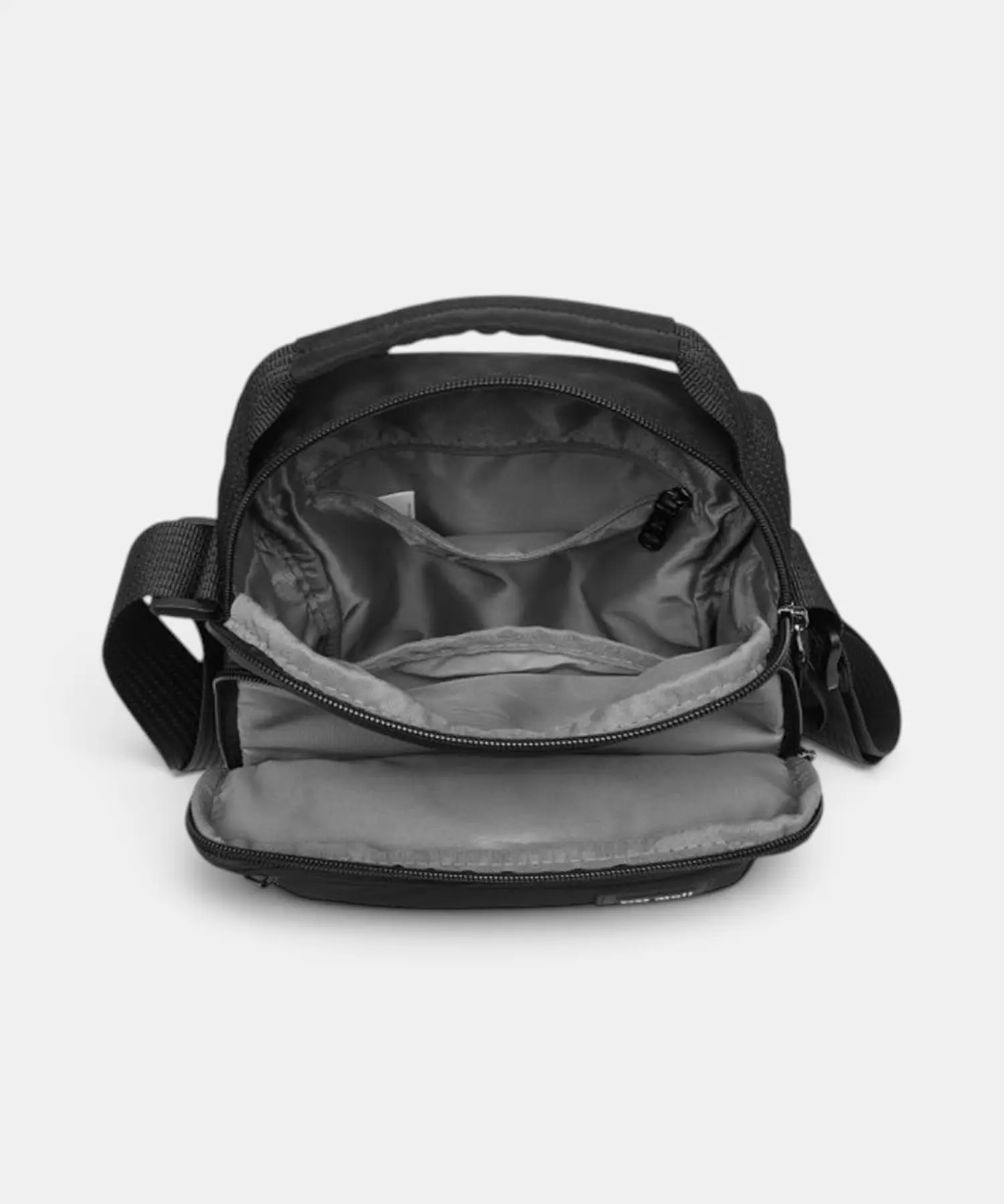 Bolso bandolera Pepe Moll Adonis negro con asa de mano - Imagen 3