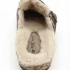 Zuecos de mujer con pelo Pepe Moll Vania Taupe - Thumbnail Image 4