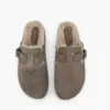 Zuecos de mujer con pelo Pepe Moll Vania Taupe - Thumbnail Image 6