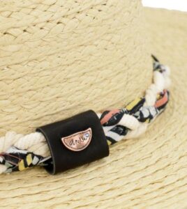 Sombrero rafia Anekke color crudo con cinta ajustable