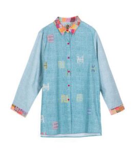 Camisa Anekke azul - Thumbnail Image 1
