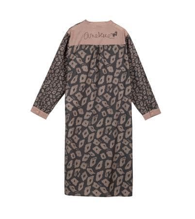 Vestido camisero playa Anekke estampado leopardo oscuro