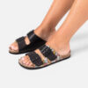 Sandalias Anekke BIO en piel negras - Thumbnail Image 6