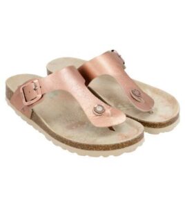 Sandalias Anekke BIO en piel metalizado